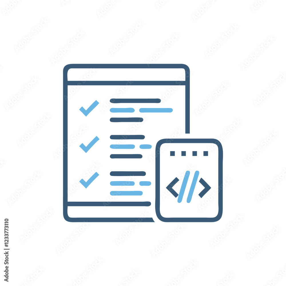 Software Testing Technology Icon Software Testing Technology Icon