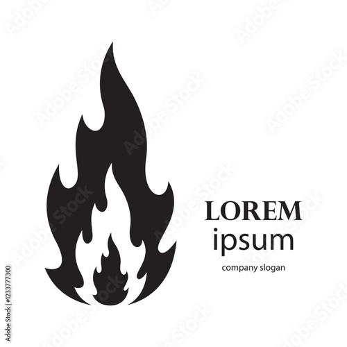 fire logo design burning and blazing photo