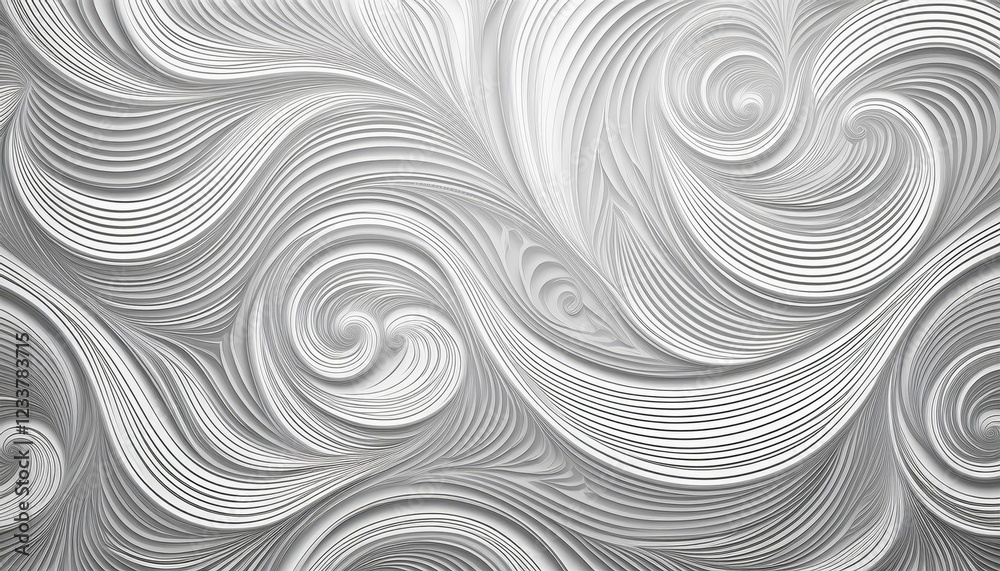 Striking Grey and White Swirls on a Vector Background with Geometric Shapes A Seamless Design for Modern Interiors, Digital Art, or Graphic Design Projects Striking Grey and White Swirls on a Vector Background with Geometric Shapes A Seamless Design for Modern Interiors, Digital Art, or Graphic Design Projects