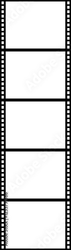映画フィルム縦　フレームイラスト素材
