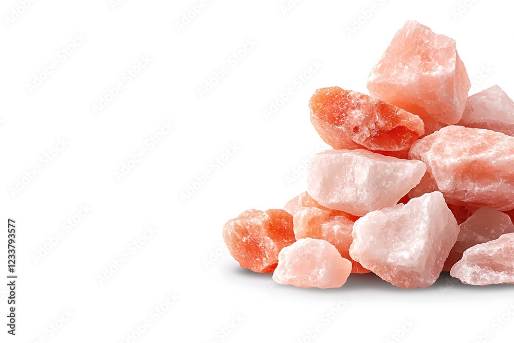 Textured close-up of himalayan pink salt from natural mineral sources in the mountains Textured close-up of himalayan pink salt from natural mineral sources in the mountains