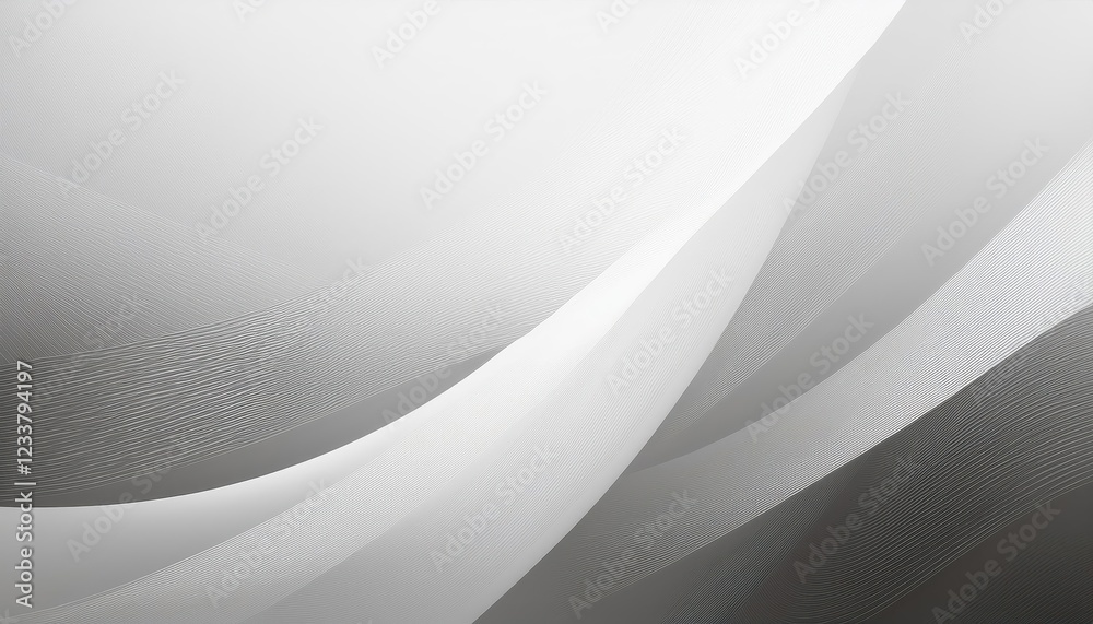 Vibrant White Abstraction A Captivating Play of Light and Shadows against a Monochromatic Background, Invoking Serenity and Tranquility. Vibrant White Abstraction A Captivating Play of Light and Shadows against a Monochromatic Background, Invoking Serenity and Tranquility.