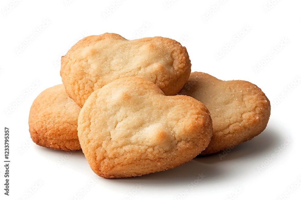 Home kitchen baking joy delicious heart-shaped cookies in a cozy close-up photography Home kitchen baking joy delicious heart-shaped cookies in a cozy close-up photography
