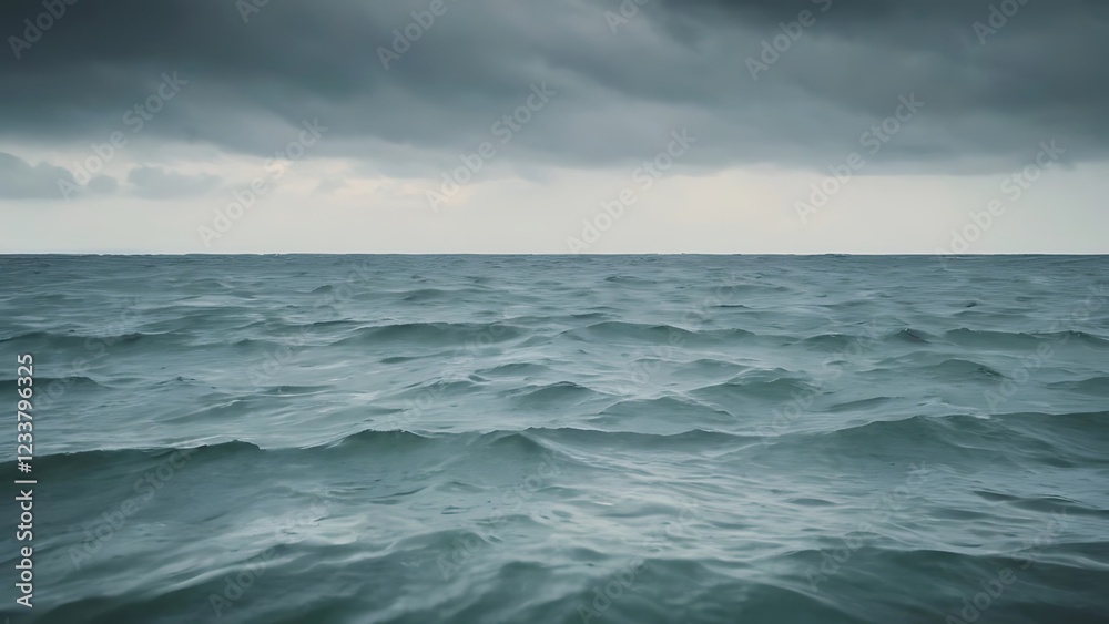 a large body of water under a cloudy sky a large body of water under a cloudy sky