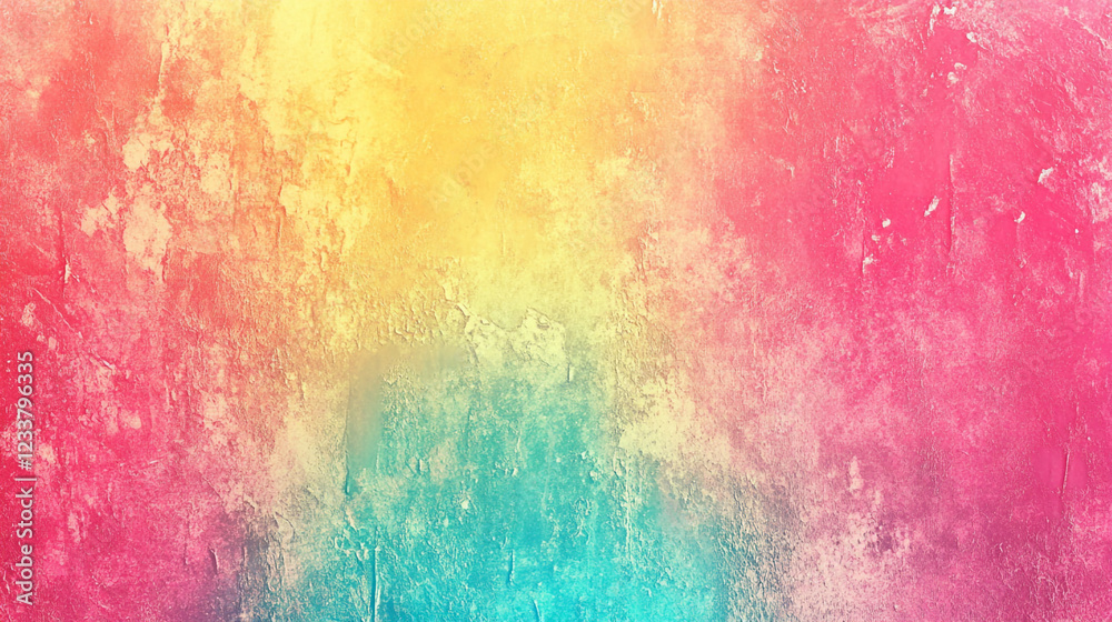 Fototapeta premium abstract watercolor background, Vibrant abstract gradient showcasing a blend of bright yellow, pink, 