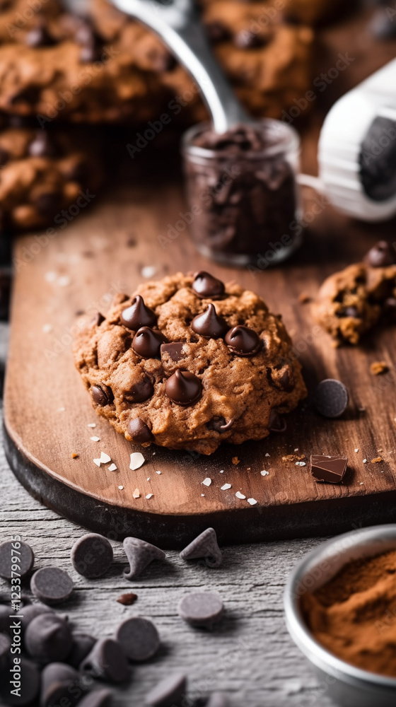 Fototapeta premium Melting Chocolate Chips Time-Lapse
