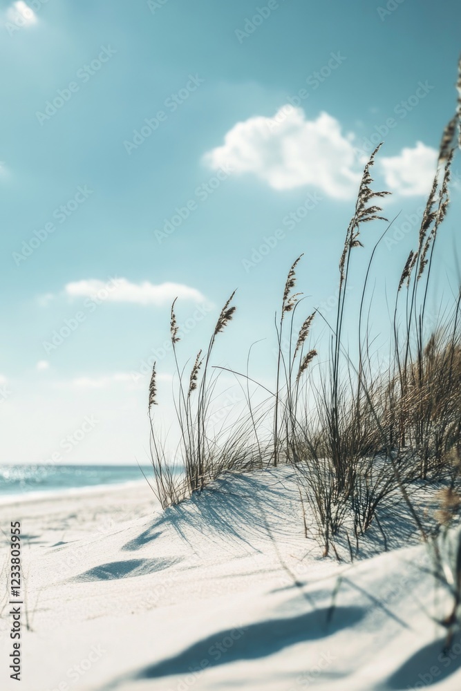 Beach Grasses at Sunset