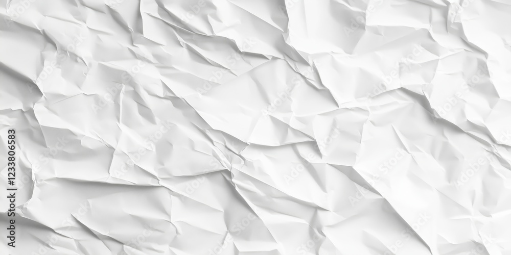 Crumpled White Paper Texture Background for Design and Art Projects Crumpled White Paper Texture Background for Design and Art Projects
