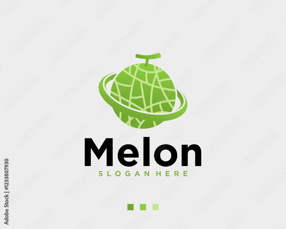 Planet melon logo Planet melon logo