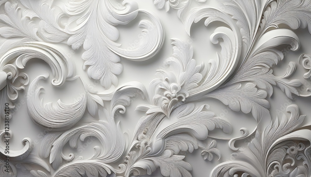 Elegant Damask Patterns on a pristine white wallpaper, evoking a timeless and luxurious ambiance, perfect for a refined interior or digital decoration. Elegant Damask Patterns on a pristine white wallpaper, evoking a timeless and luxurious ambiance, perfect for a refined interior or digital decoration.