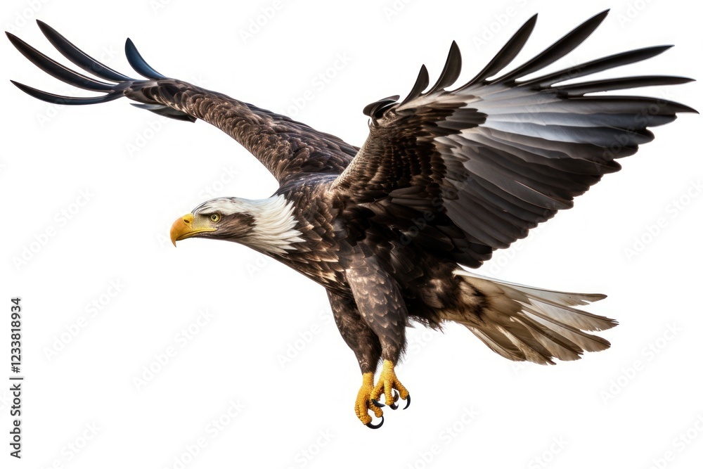 Obraz premium Bald eagle animal flying bird.
