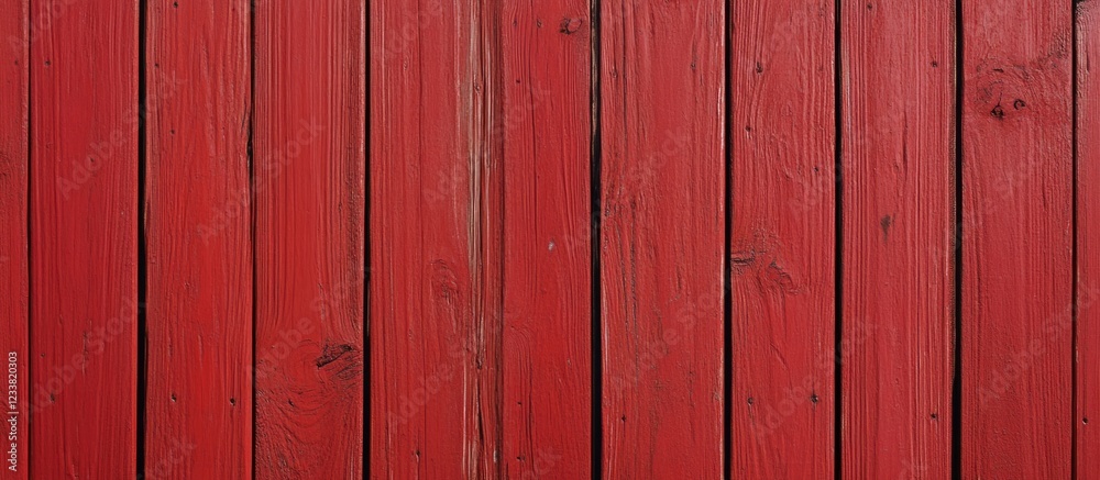 Red Wooden Planks Background with Vertical Lines and Visible Wood Grain Red Wooden Planks Background with Vertical Lines and Visible Wood Grain