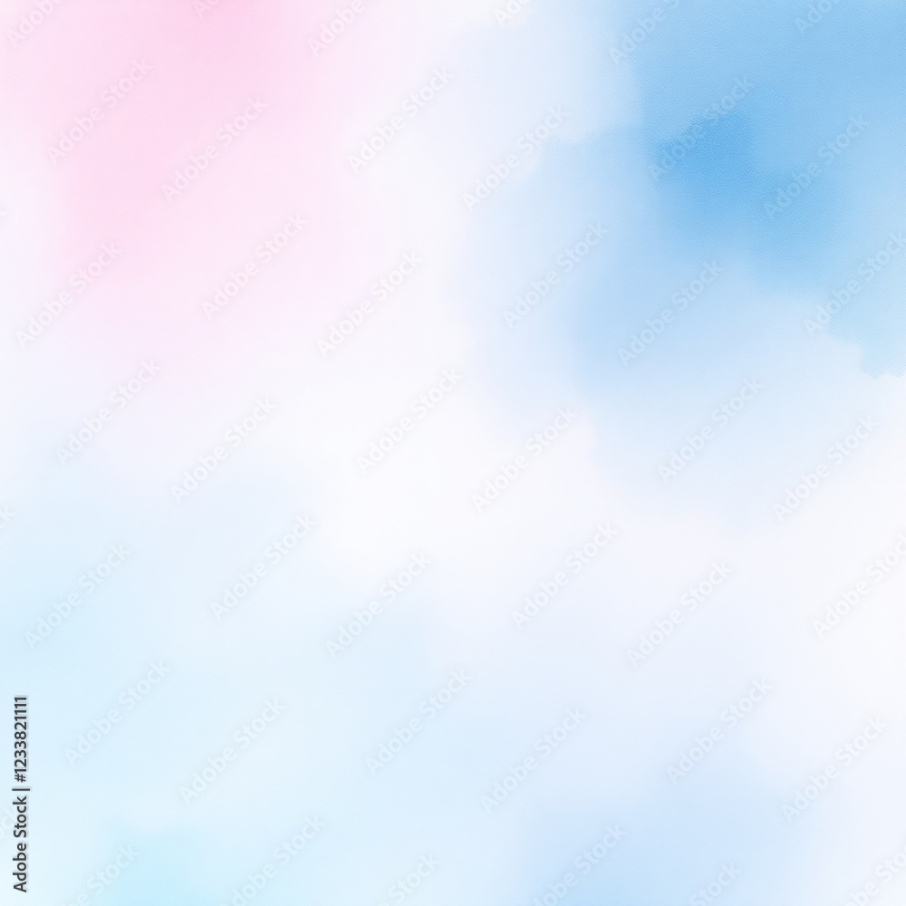 Fototapeta premium Ethereal Watercolor Abstract Delicate Layers of Transparent Colors Flowing and Intermingling, Evoking a Sense of Serenity and Peace, Ideal for Backgrounds and Textures.