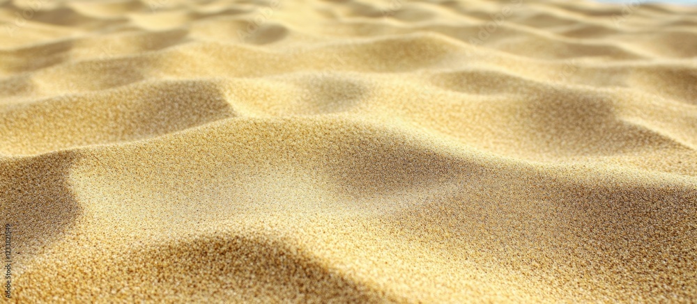 Close-up view of sand dunes formed by wind on desert landscape. Close-up view of sand dunes formed by wind on desert landscape.