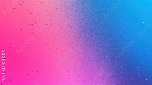 A vibrant and retro-themed background with a gradient of pink, blue, and purple, featuring a grainy texture and noise effect. photo