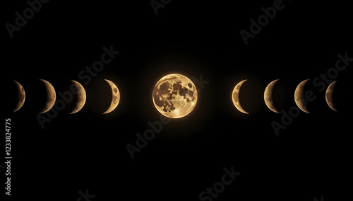 Lunar Evolution Illustrated in Elegant Series
