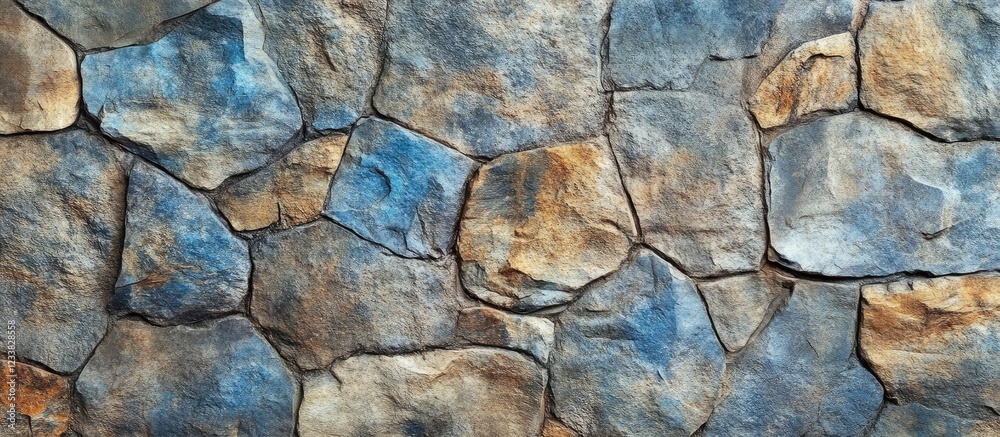 Abstract stone texture background featuring grey, blue, and brown hues with irregular surfaces perfect for design projects or copy space. Abstract stone texture background featuring grey, blue, and brown hues with irregular surfaces perfect for design projects or copy space.