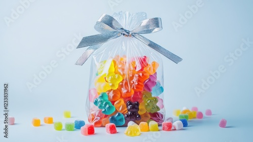 Colorful Candy in a Transparent Bag