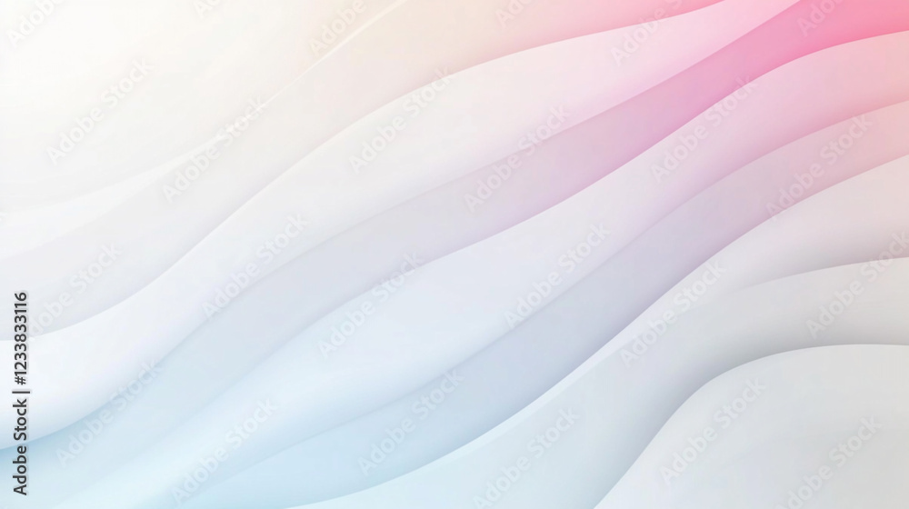 Fototapeta premium Gradient graphic in spring light pink and blue, blur sun gradient pastel color background