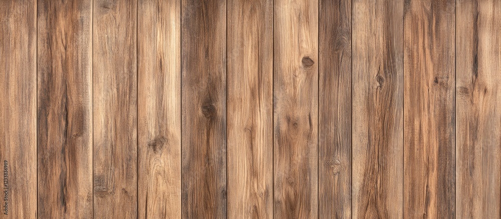 Fototapeta premium Wooden texture background with vertical plank arrangement and natural grain details