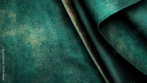 Jade fades into pastel gold tones, paired with glowing grain textures, delivering warmth and a refined modern design.