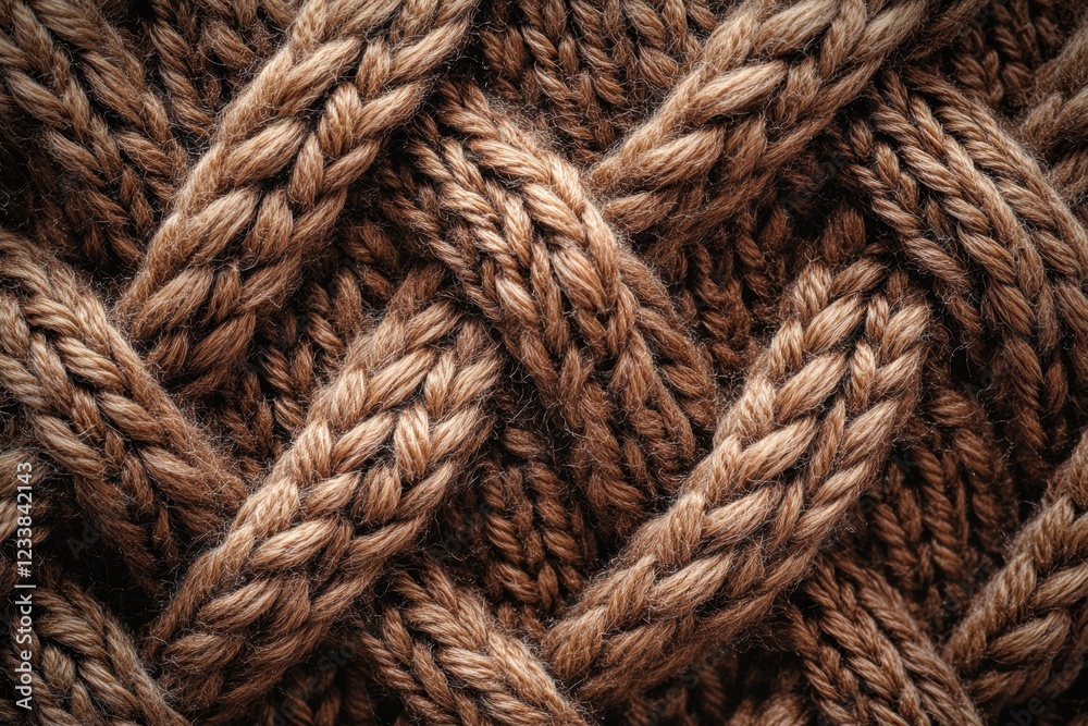 Intricate pattern of interwoven brown fibers displayed in close-up showcasing craftsmanship and texture Intricate pattern of interwoven brown fibers displayed in close-up showcasing craftsmanship and texture