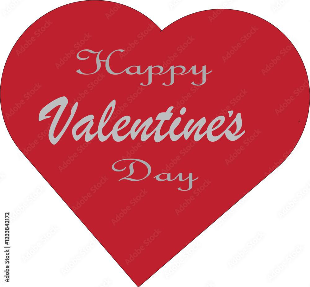 Red Heart Shape with Red Heart Shape with