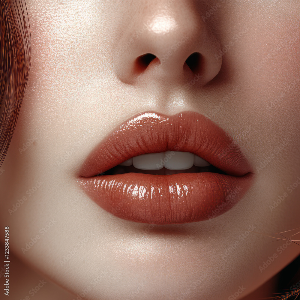 Fototapeta premium close up lips