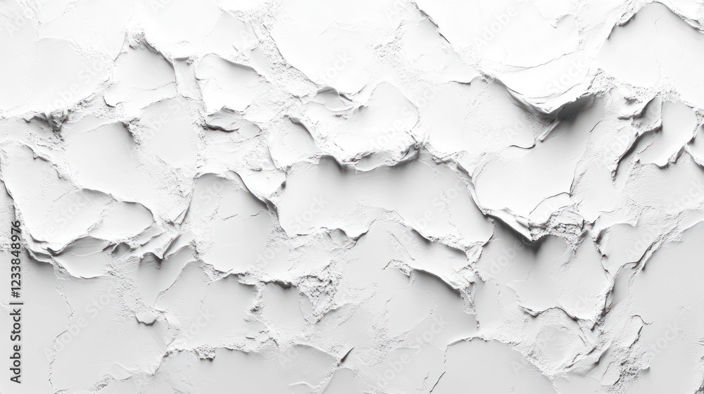 Fototapeta premium White clay texture, close-up studio shot, abstract background, cosmetic use