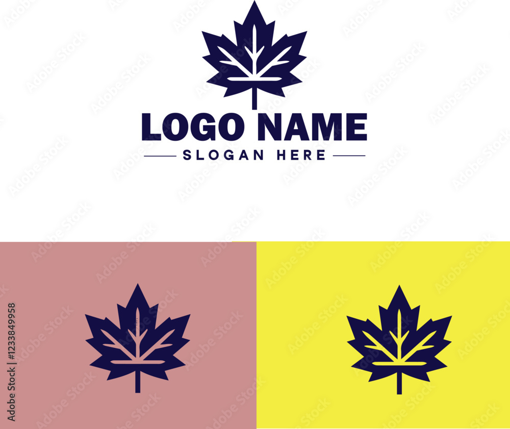 Maple Leaf icon Canadian emblem Maple symbol Canada's leaf flat logo sign symbol editable vector Maple Leaf icon Canadian emblem Maple symbol Canada's leaf flat logo sign symbol editable vector