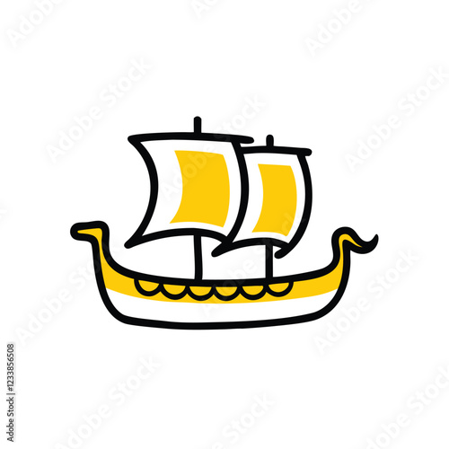 illustration of a pirate ship
