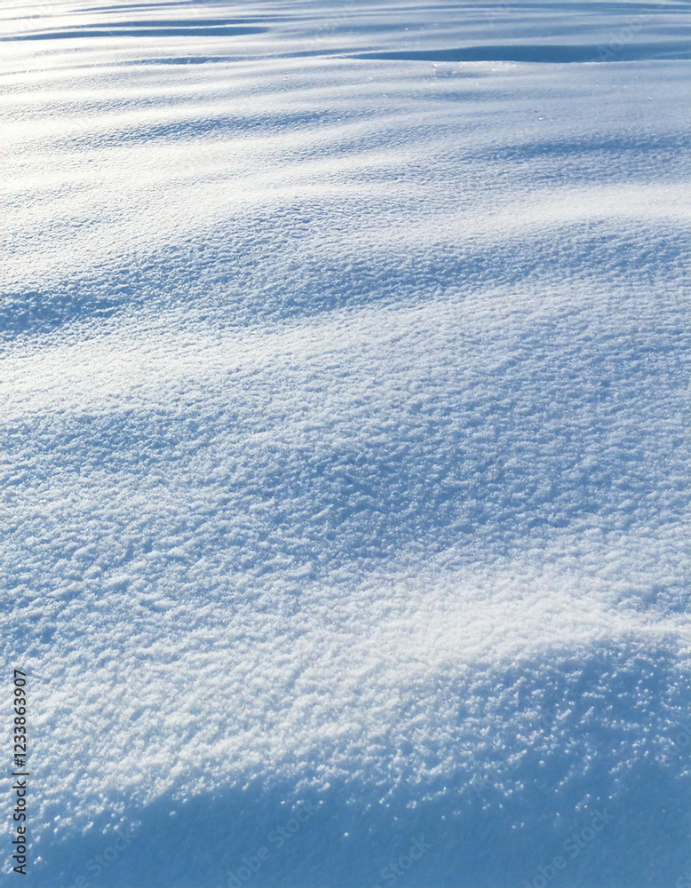 Pristine snowy surface under bright light Pristine snowy surface under bright light