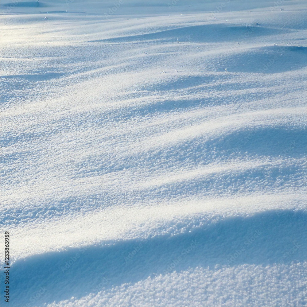 Pristine snowy surface under bright light Pristine snowy surface under bright light