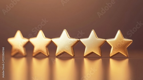 Wallpaper Mural A user interface design showing a rating bar with five gold stars Torontodigital.ca