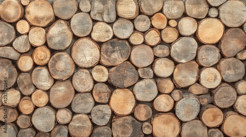 Wood Log Texture Background with Horizontal Arrangement and Ample Space for Text Overlay or Design Elements Wood Log Texture Background with Horizontal Arrangement and Ample Space for Text Overlay or Design Elements