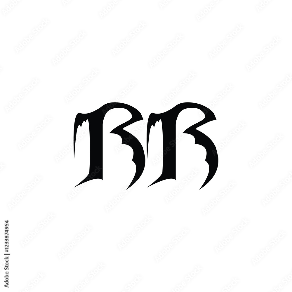 RR monogram logo design letter text name symbol monochrome logotype alphabet character simple logo