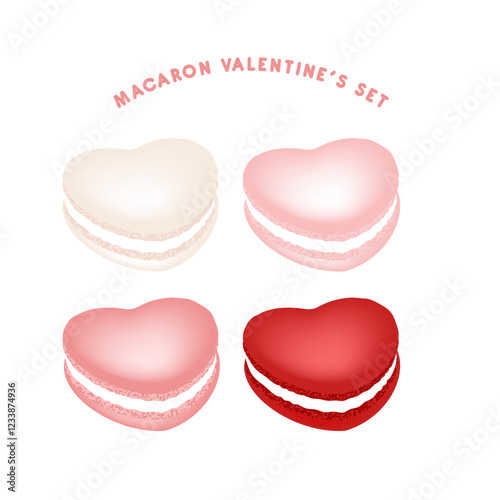 Macaron heart for valentine's