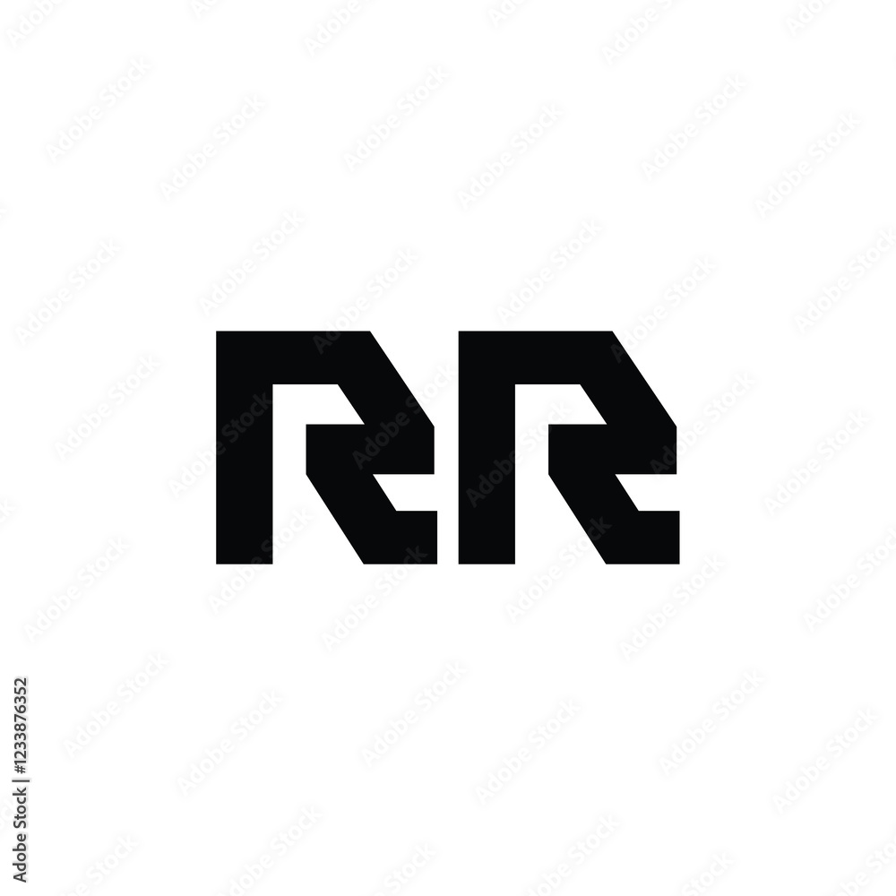RR monogram logo design letter text name symbol monochrome logotype alphabet character simple logo RR monogram logo design letter text name symbol monochrome logotype alphabet character simple logo