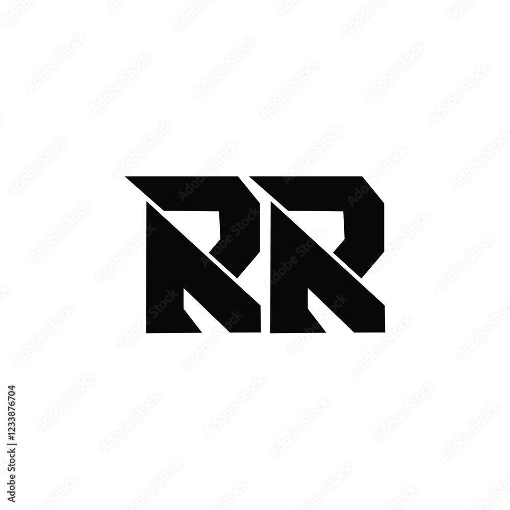 RR monogram logo design letter text name symbol monochrome logotype alphabet character simple logo RR monogram logo design letter text name symbol monochrome logotype alphabet character simple logo