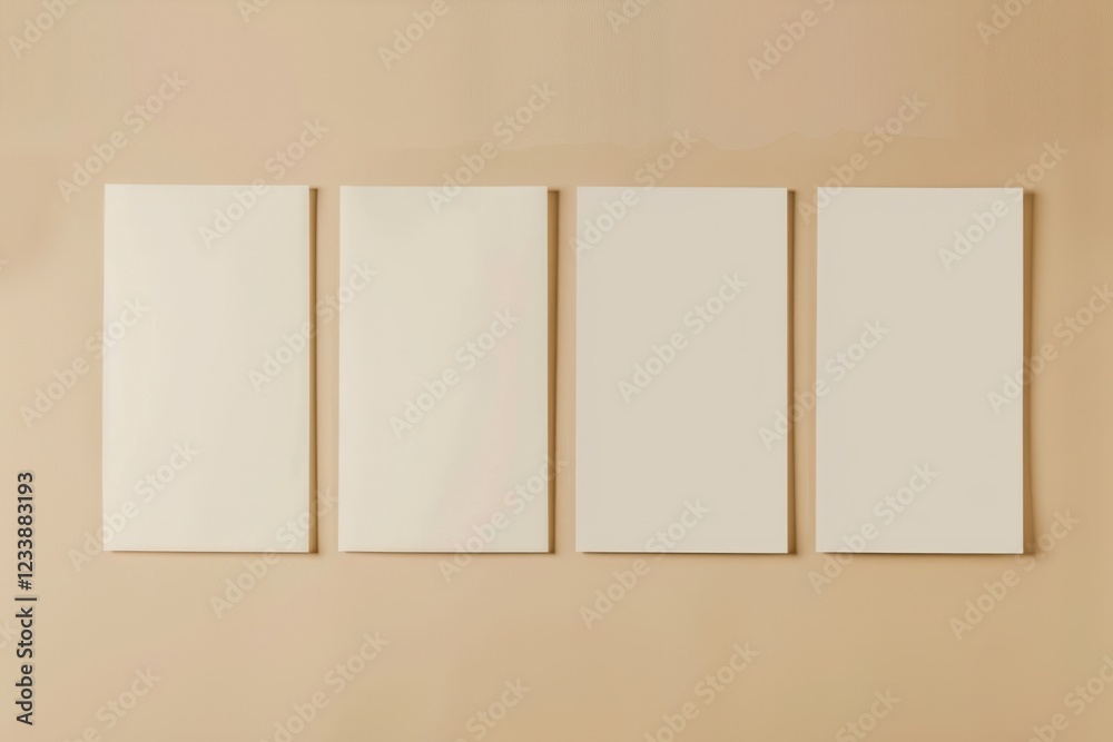 Poster mockup page architecture building. Poster mockup page architecture building.