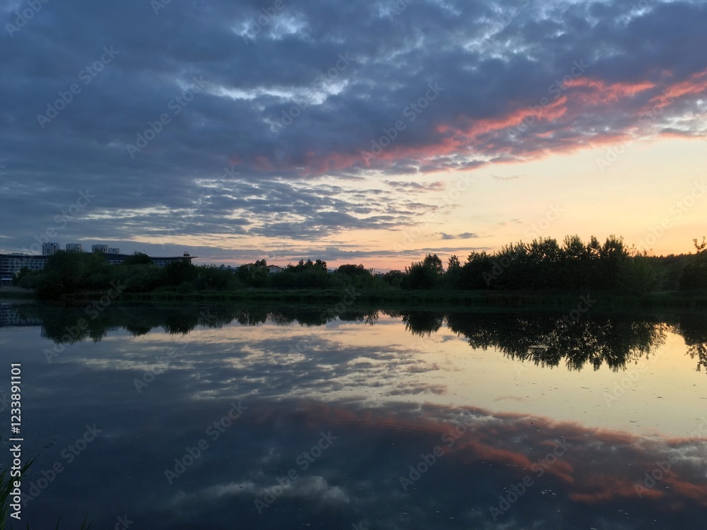 Obraz premium The Svislach is a river in Belarus.