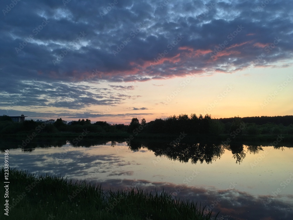 Fototapeta premium The Svislach is a river in Belarus.