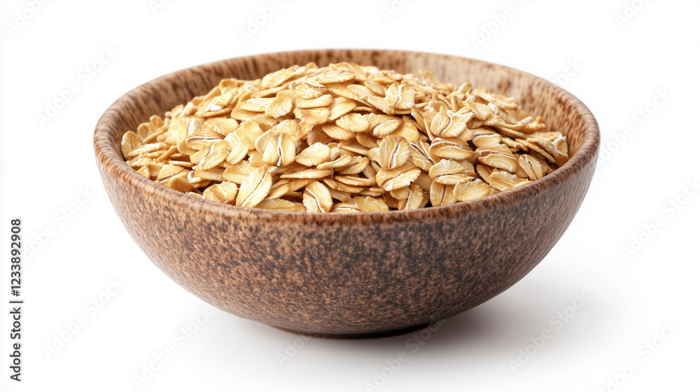 Sharp, clean studio image of a single oatmeal bowl. Ultra-HD close-up with realistic textures for ads. Sharp, clean studio image of a single oatmeal bowl. Ultra-HD close-up with realistic textures for ads.