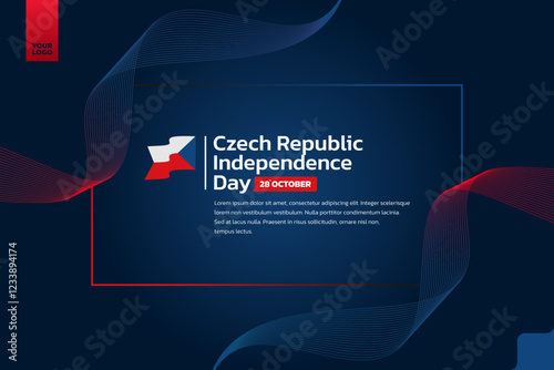 Czech Republic flag background, Czech Republic independence day 28th october