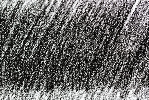 Abstract black crayon background, black crayon drawing texture
