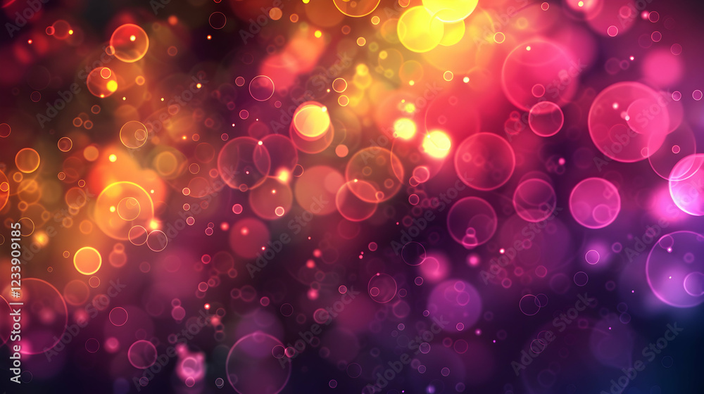 A vibrant abstract background with colorful bokeh effects. A vibrant abstract background with colorful bokeh effects.
