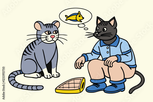 Conversation between cat and rat funny comic