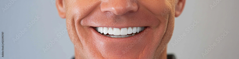 Fototapeta premium Bright smile highlighting happiness and positivity in daily life