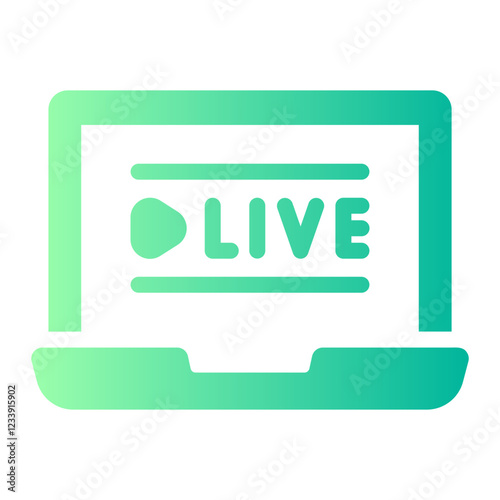 live streaming Gradient icon