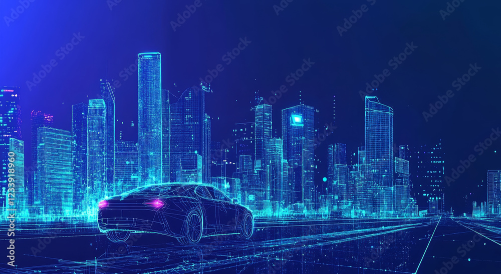 Obraz premium cars in the city